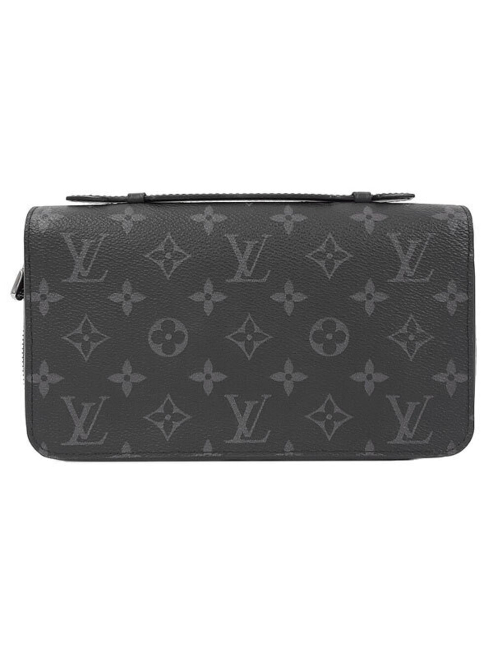 Louis Vuitton Monogram Eclipse Black Zippy Round Zipper Long Wallet